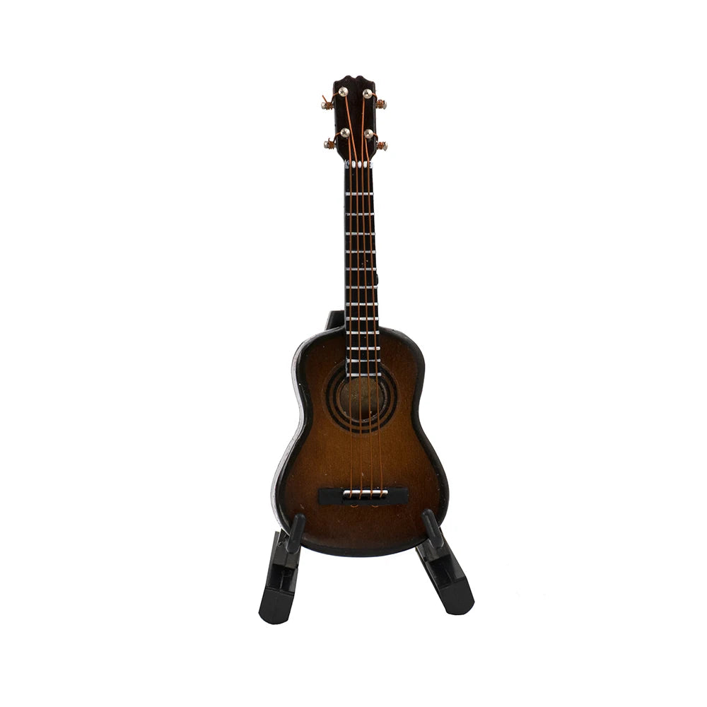 Dollhouse Miniature Guitar Musical Instrument for 1/4 1/6 1/10 1/12 Anime Figure ob11 bjd GSC Doll House Accessories Decoration