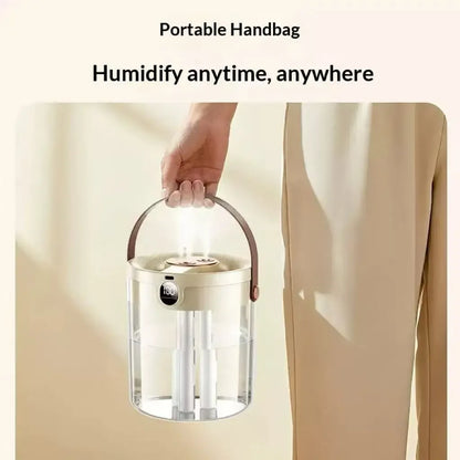 Rechargeable 3 Spray Humidifier Large Capacity Quiet Air Humidifier with Night Light Portable for Home Office Bedroom Desktop