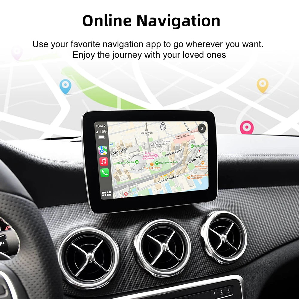Wireless CarPlay Android Auto Decoder Box CarPlay Interface For Mercedes Benz GLE GLS CLS NTG 5.0 5.1 COMAND System 2014-2017