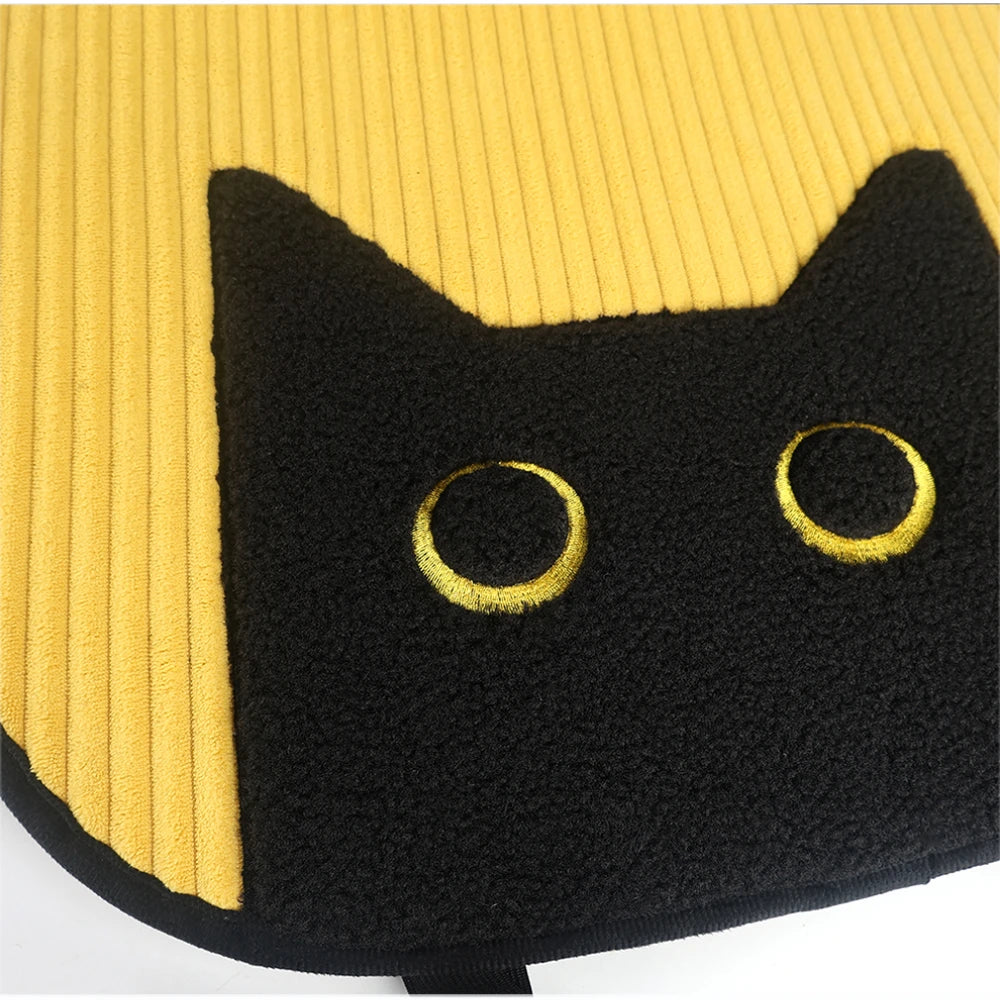 Lucky Kitten car seat covers, Corduroy Seat Cushion with Storage Bag Suitable for More Than 95% Car Models Trucks, Sedans SUVs