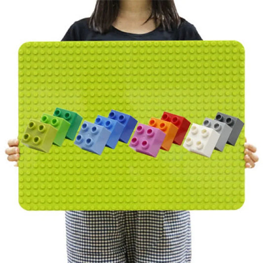 24*32 Dots Big Bricks Base Plate, Big Size Baseplate Building Blocks Floor Toys, DIY Wall Duploed Christmas Easter Gift Toy