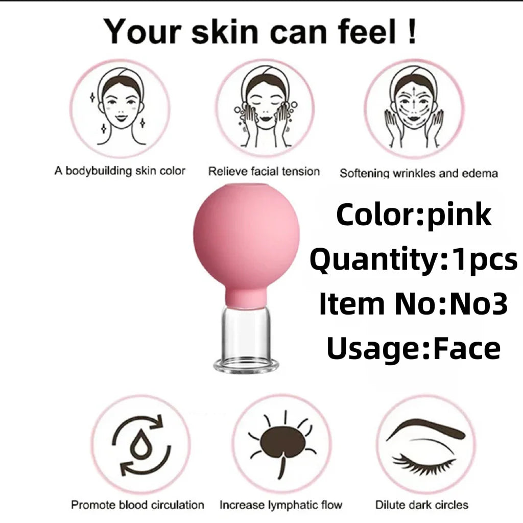 Tuhopeta Vacuum Cupping Glass Jar Cellulite Massager Acupuncture Suction Cup Slimming FatBurning Health Care Chinese MedicalTool