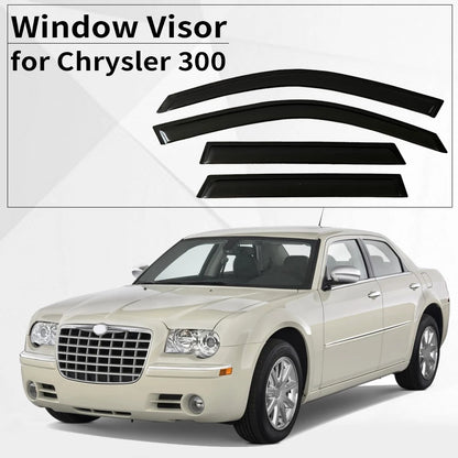Window Visor for Chrysler 300 2005 2006 2007 2008 2009 2010 Wind Deflectors Rain Guards Door Visor Vent Shades Ventvisor