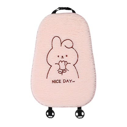 Premium Fuzzy Bear Car Seat Cushion Autumn Winter Thermal Vehicle Seat Cover with Thick Padding Cute Animal Themed Car Accessory