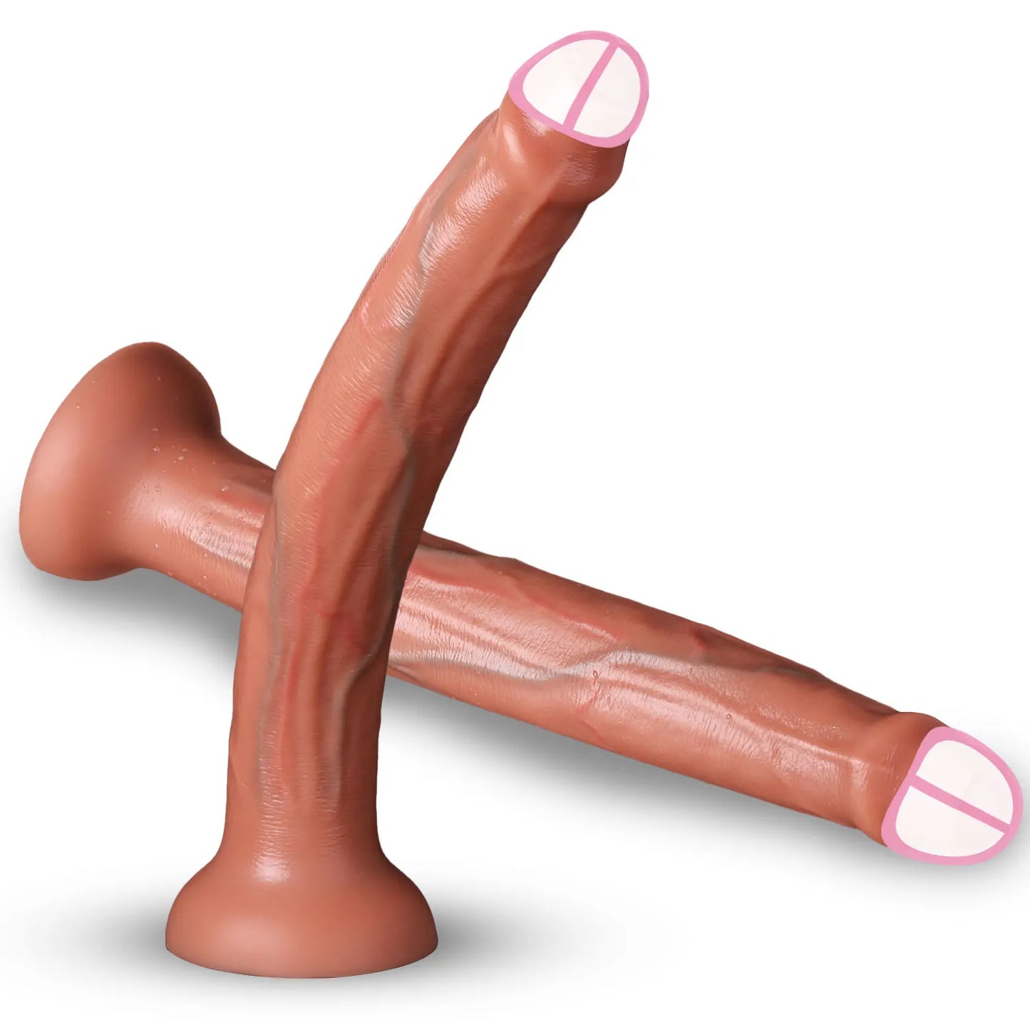 Extra Long Realistic Dildos G-Spot Stimulation Deep Touch Penis Vagina Anal Massage Penetration Dick  Sex Toys for Women and Men