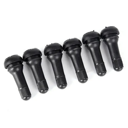10Pcs TR413 Snap In Type Rubber Valve Tool Set Tubeless Tyre Valves Stems Rubber Valve Stems Car Accessories Parts Replacement