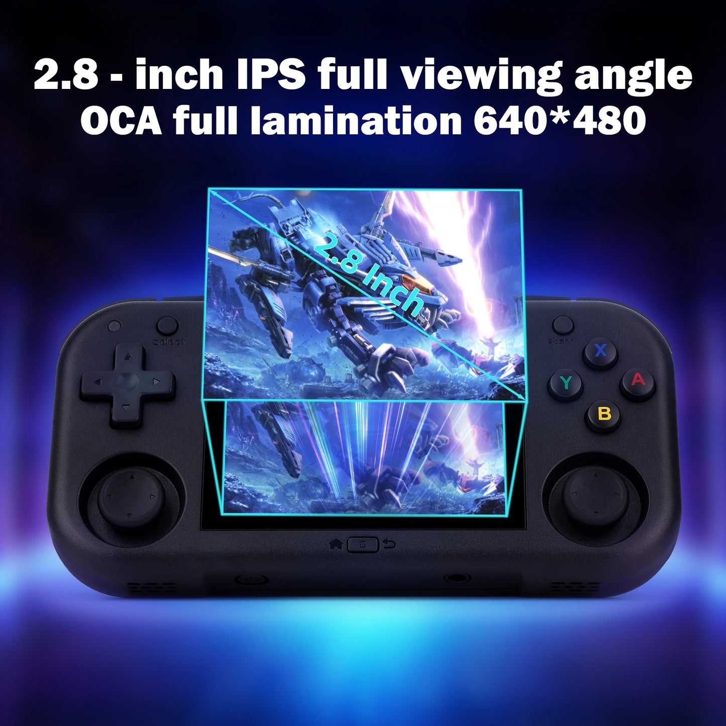 AMPOWN Mini Zero 28 Handheld Video Game Console 2.8'' IPS Screen A133P Processor Android OS 2.4GWIFI MAGICX ZERO28 Player Gifts