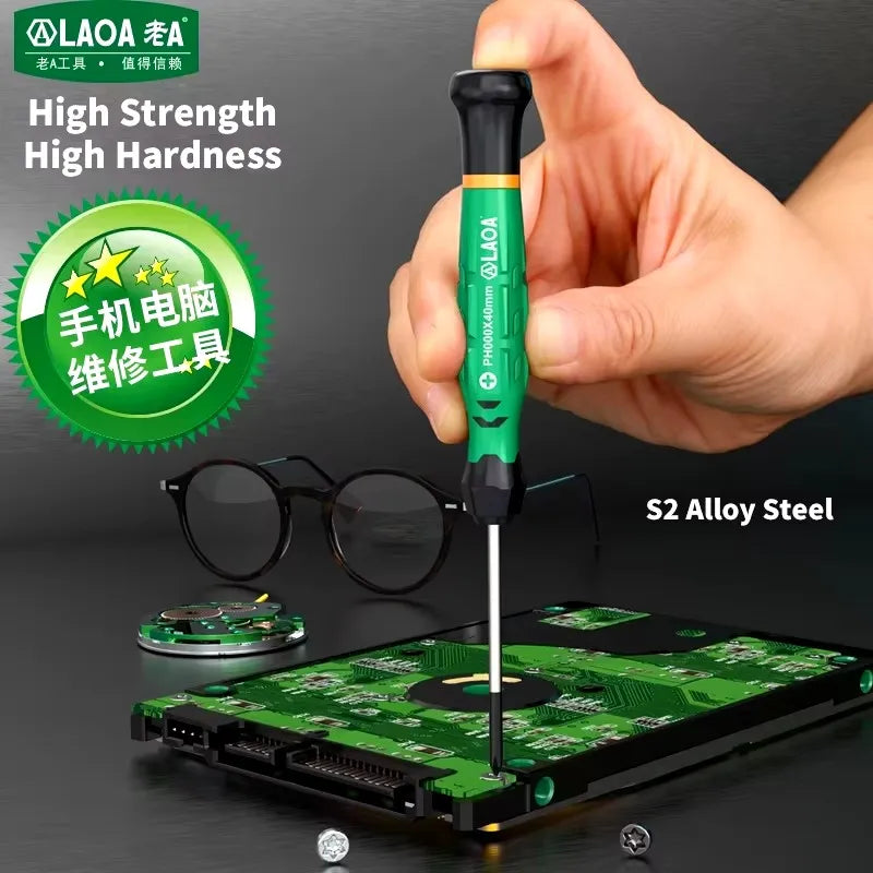 LAOA 1pcs precision screwdriver SL1.0-4.0 screwdriver phillips mini screwdriver phillips screwdriver plum blossom T5-T20