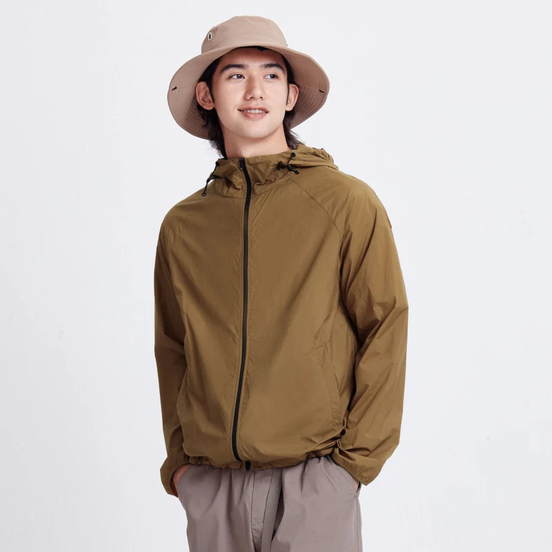 Semir Jacket Men'S Summer Foldable Storage Top Simple Casual Style Hooded Couple