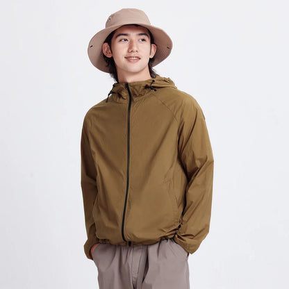Semir Jacket Men'S Summer Foldable Storage Top Simple Casual Style Hooded Couple