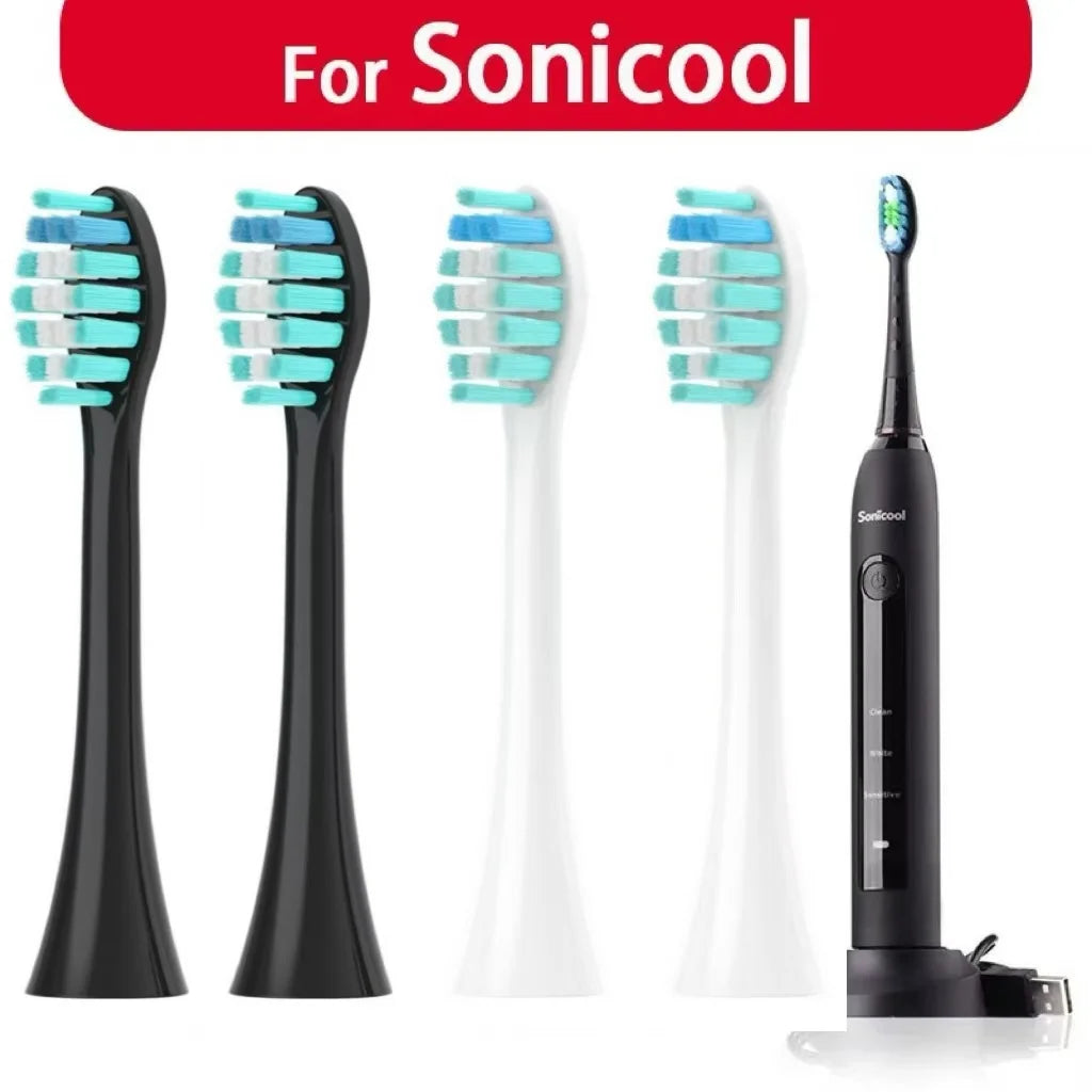 For Sonicool Electric Toothbrush Head 051B Cleaning Replacement Head DuPont Bristle Replacement Brush Heads Nozzles，4/8/16pcs