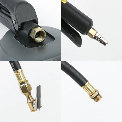 Multi-Unit Tire Inflator Gauge 0-18Kg/cm² 0-1800KPA 0-255PSI 0-18Bar Digital Display For Car Bike Tire Pressure Monitoring