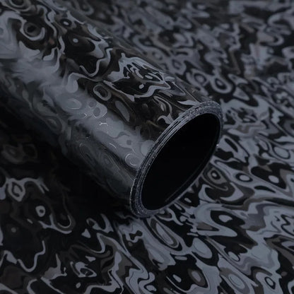 Premium PET Black Cosmic Ghost Textured Vinyl Wrap Film Self Adhesive Decal Car Wrapping