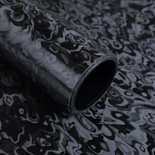 Premium PET Black Cosmic Ghost Textured Vinyl Wrap Film Self Adhesive Decal Car Wrapping