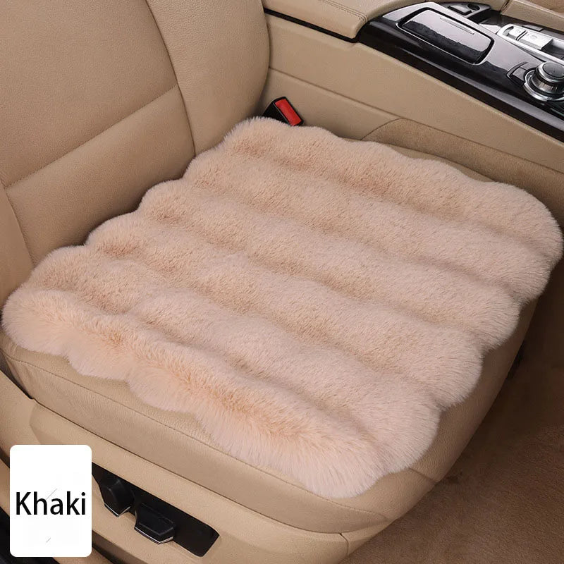 Winter Plush Rabbit Covers Car Seats Cushion Universal Keep Warm Ultra-Soft Auto Chair Protector Pad Car Interior Accessories