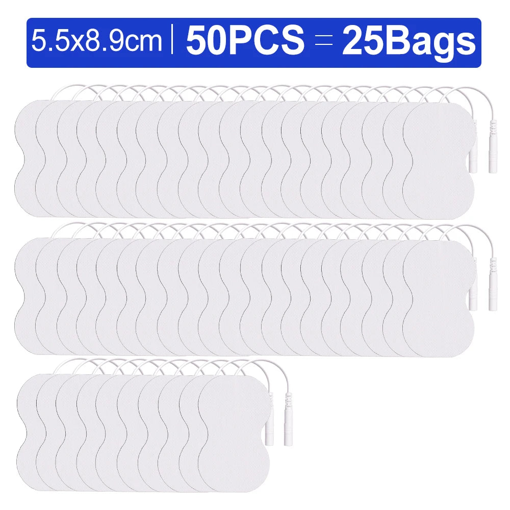 50/20/10pcs Electrode Pads Muscle Stimulator Acupuncture Massager Patches Tens Machine Conductive Gel Body Massage Pads