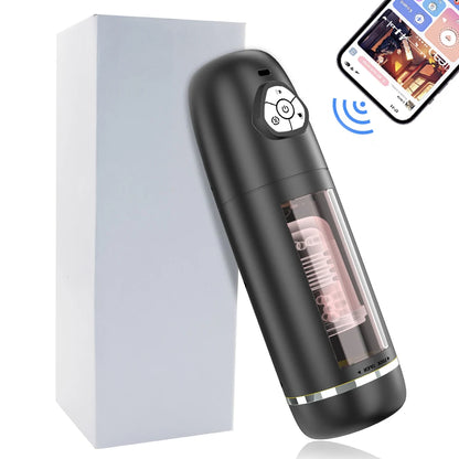 Fully automatic clamping and suction airplane cup suitable for male masturbation, penis extension time trainer, adult product