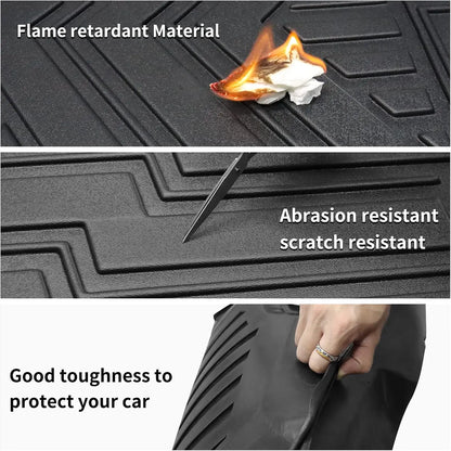 Floor Mats Waterproof Anti-Slip For Toyota Land Cruiser Prado 250 J250 LC250 All Weather Front Rear Cargo Liner Mat 2024 2025