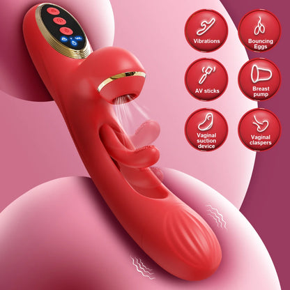 Sucking Flapping Vibrator for Women Clitoris G Spot Stimulator Dildo Tapping Vagina Massager Vibrating Adult Female Sex Toys