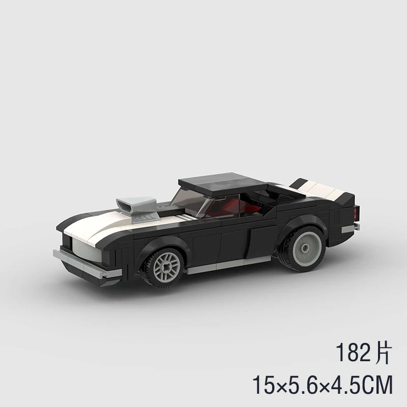 MOC Speed Sports Super Race Car Model Building Blocks Pickup Police Bricks City Racing Vehicle SUV Technical Rally Sport Toy