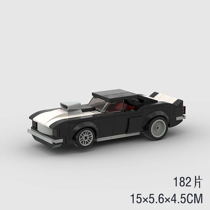MOC Speed Sports Super Race Car Model Building Blocks Pickup Police Bricks City Racing Vehicle SUV Technical Rally Sport Toy