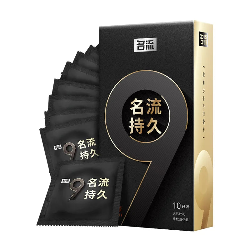 9 Times Delayed Ejaculation Condoms For Men Reduce Sensitivity Pysical Ultra Thick Long Last Condom Penis Sleeves Sex Toys Tool