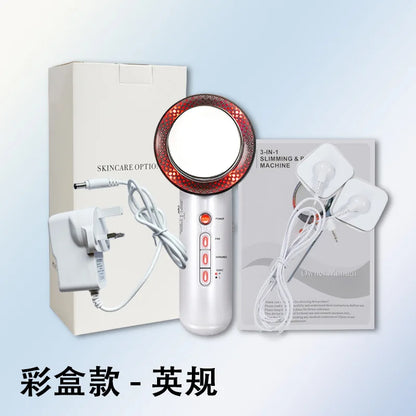 Home Use Ultrasonic Cavitation Body Slimming Massager EMS Infrared Galvanic Machine Fat Reduction Skin Firming Care Tool