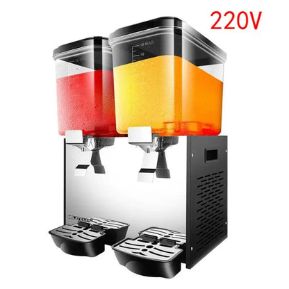 Commercial Automatic Stainless Steel 2 tank Cold Beverage Dispenser Electric Mini Juice Mixed Drink Machines