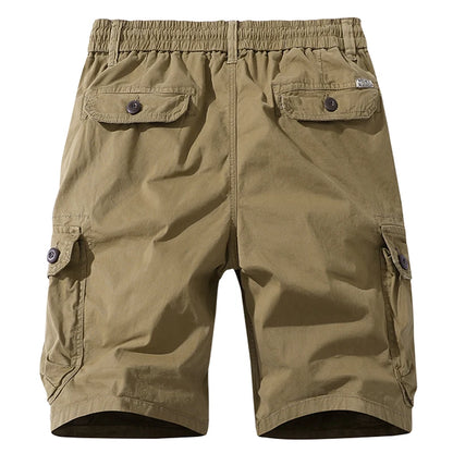 New Summer Men Cotton Cargo Shorts Men Fashion Bermuda Beach Jogger Shorts Men Casual Elastic waist Shorts Male Dropshipping