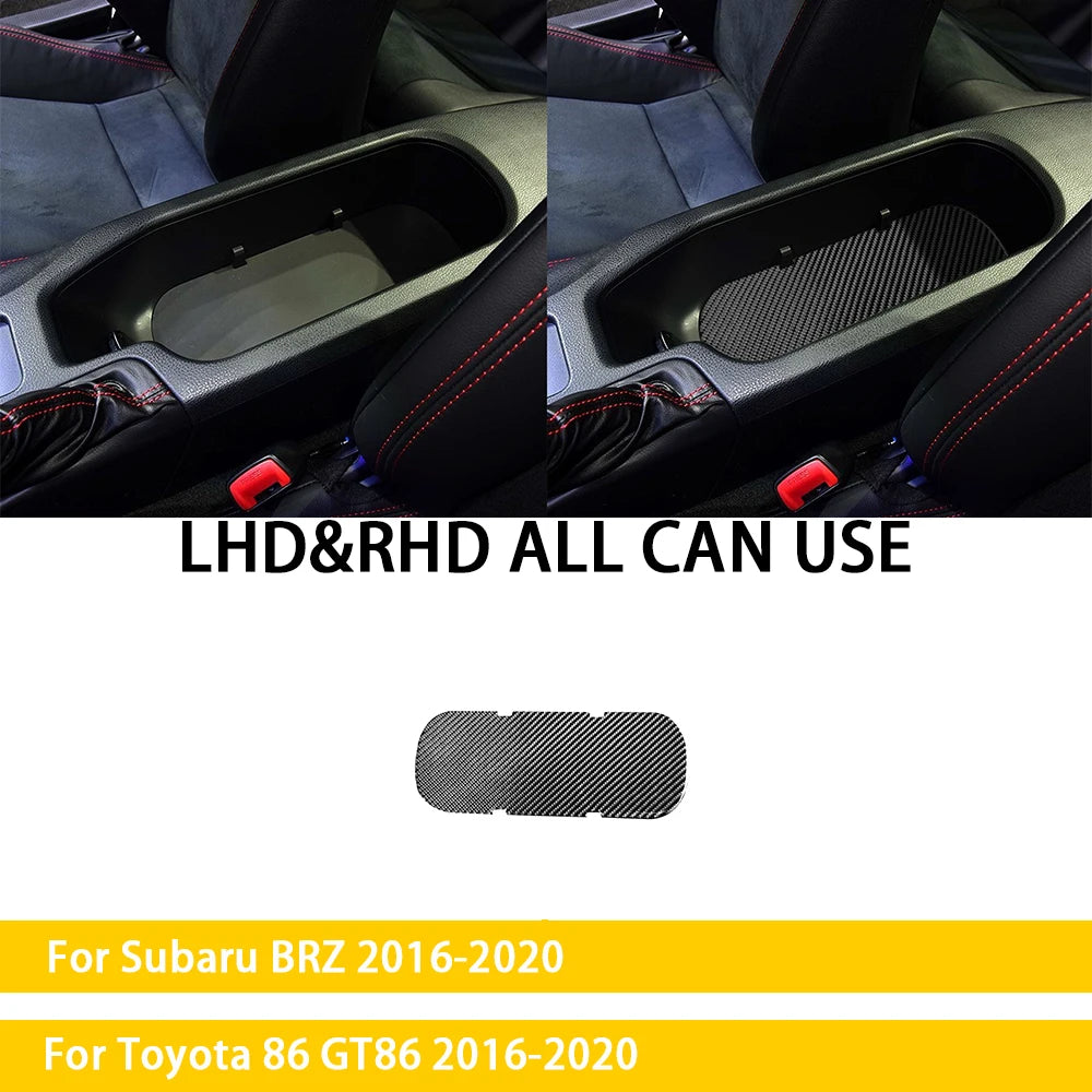 For Subaru BRZ Toyota 86 GT86 2017 2018 2019 Carbon Fiber Car Accessories Gear Shift Cup Holder Air Conditioning Trim Sticker