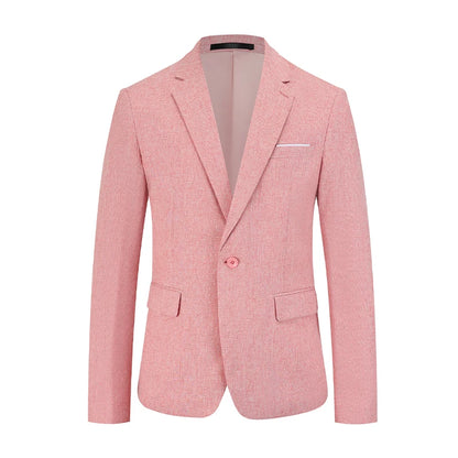 Men's Suit Men's Blazer Men's Summer Casual Suit Blazer Single Button Suit Jacket for Weddings Daily Office Outdoor Occasions