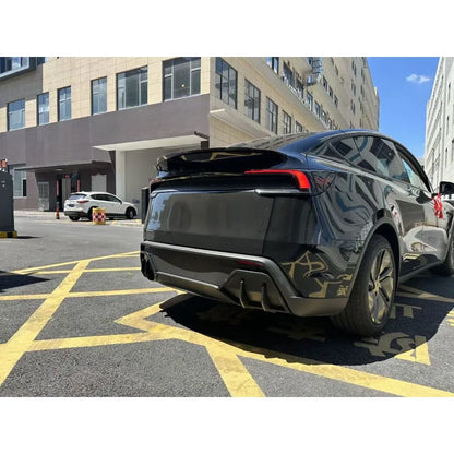 Rear Bumper Diffuser Lip For Tesla Model Y 2025 Juniper Rear Diffuser with Shark Fin Design PP Material Accessories