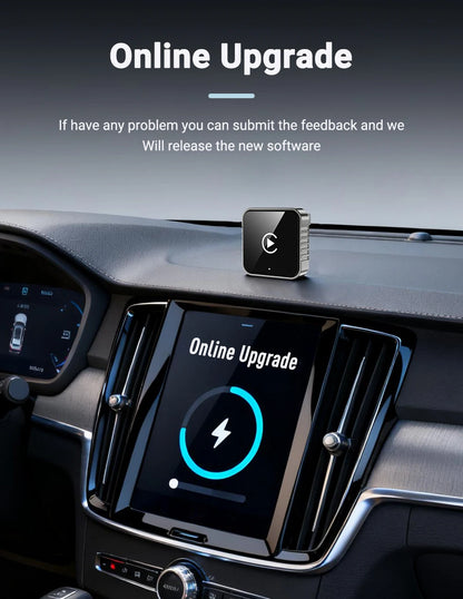 Wireless CarPlay Android 2026 New Smart Auto Adapter Hassle-Free Plug&Play Stable BT WiFi Connect OTA Upgradable Fit 99% Vehicle