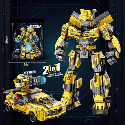 Lewan 2077 Steel Mech American Team Killer Assembled Building Blocks Boy Toy Gift Compatible with Lego