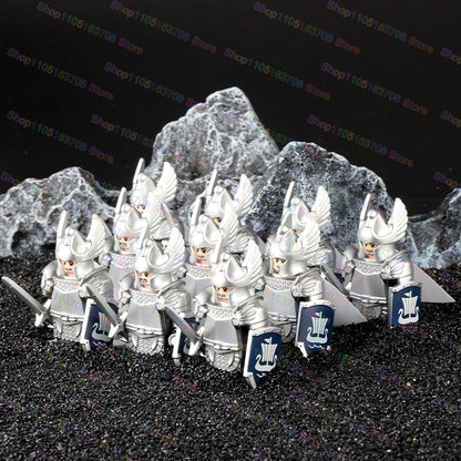 Medieval Knights Building Blocks Warrior Soldiers Crusaders Hospital Teutonic Knight Legion Figures Block Toys Accessories