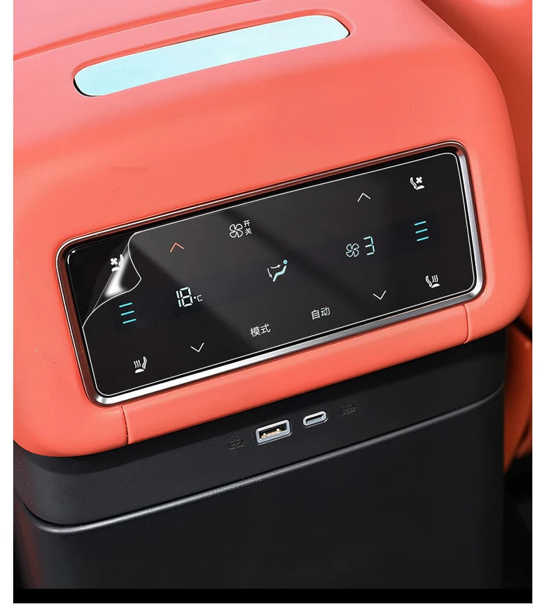 For BYD Sealion 8 Atto 8 Tang L Car Rear Air Conditioning Film Central Control Navigation Tempered Instrument Glass Accessories
