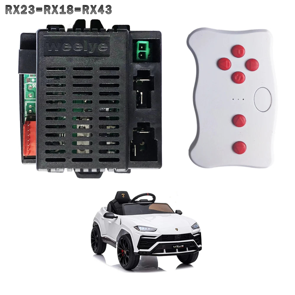 Weelye RX23 12V Children's Electric Toy Car 2.4G Remote Control Transmitter, Baby Toy Car Control Box with Smooth Start Function