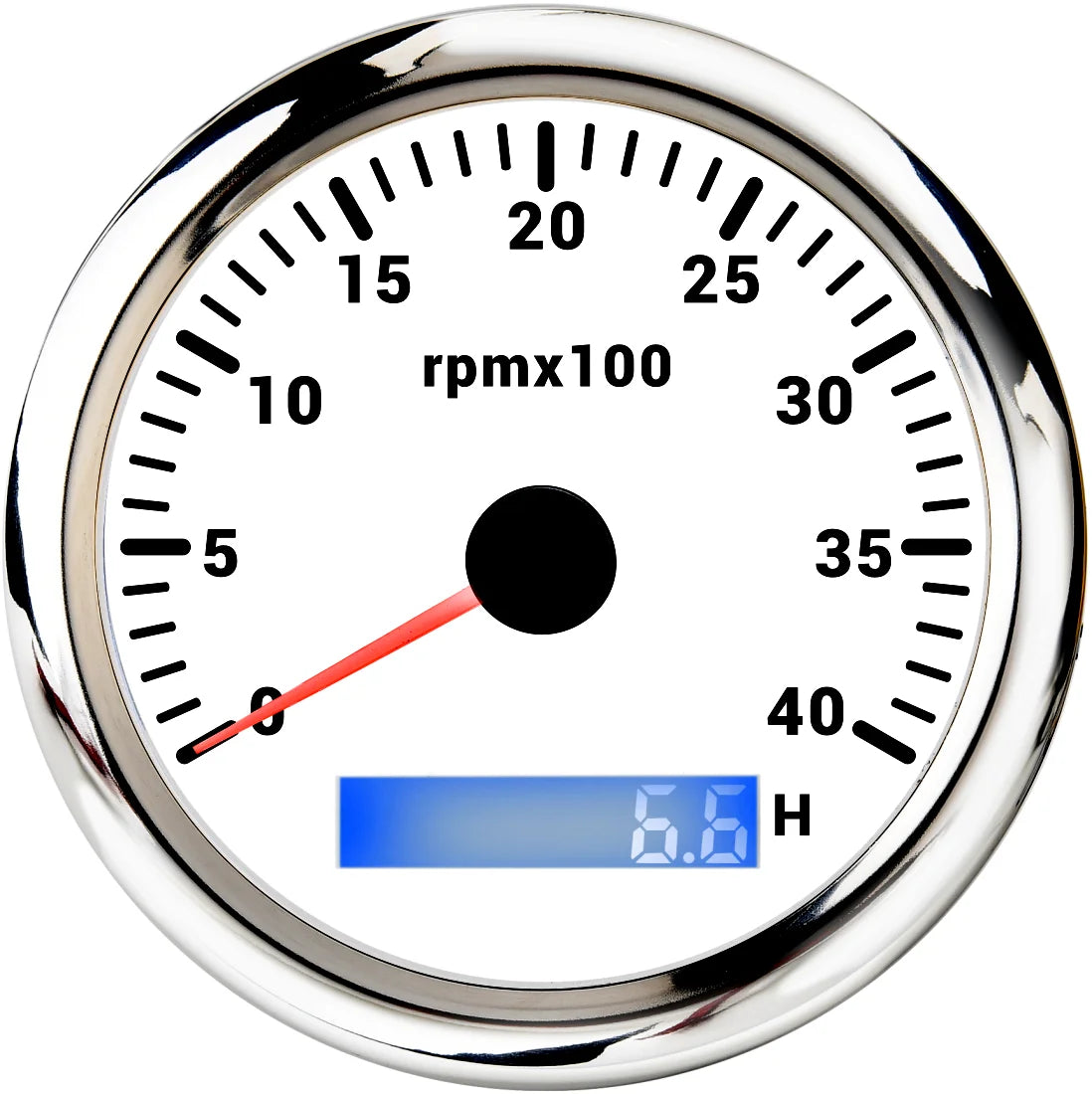 AD 85MM Tachometer with LCD Hour Meter For Marine Boat Car RPM Gauge 0-3000 4000 8000 RPM Meter Tach Sensor 7Colors Backlight