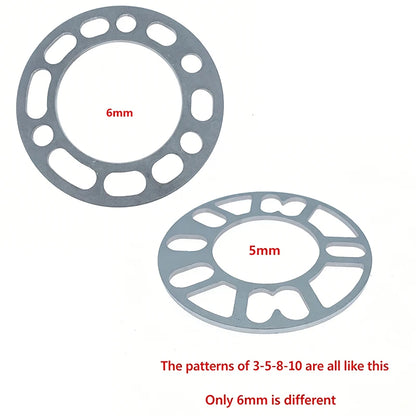 4-5 Hole Universal Aluminum Alloy Flange Gasket Lightweight Wheel Hub Center Gasket For Automobiles And Motorcycles