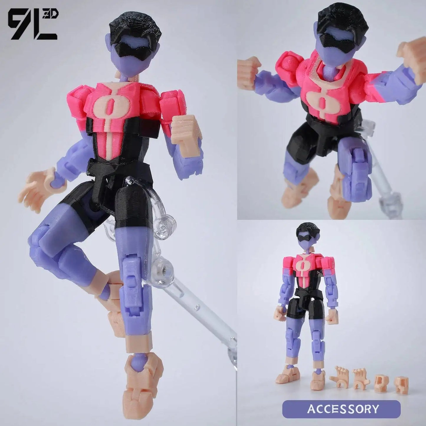 9L3D Printed Superheroes Invincible 2.0 Anime Multi-Jointed Shapeshift Toys Action Figures Mannequin Model Ornaments Gifts