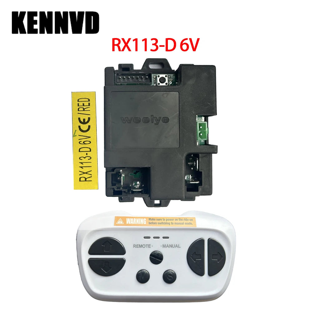 Weelye 6V 12V RX47 RX94 RX113 FC Children's Electric Ride on Car Vehicle Remote Control Box Unit Receiver Controller Motherboard