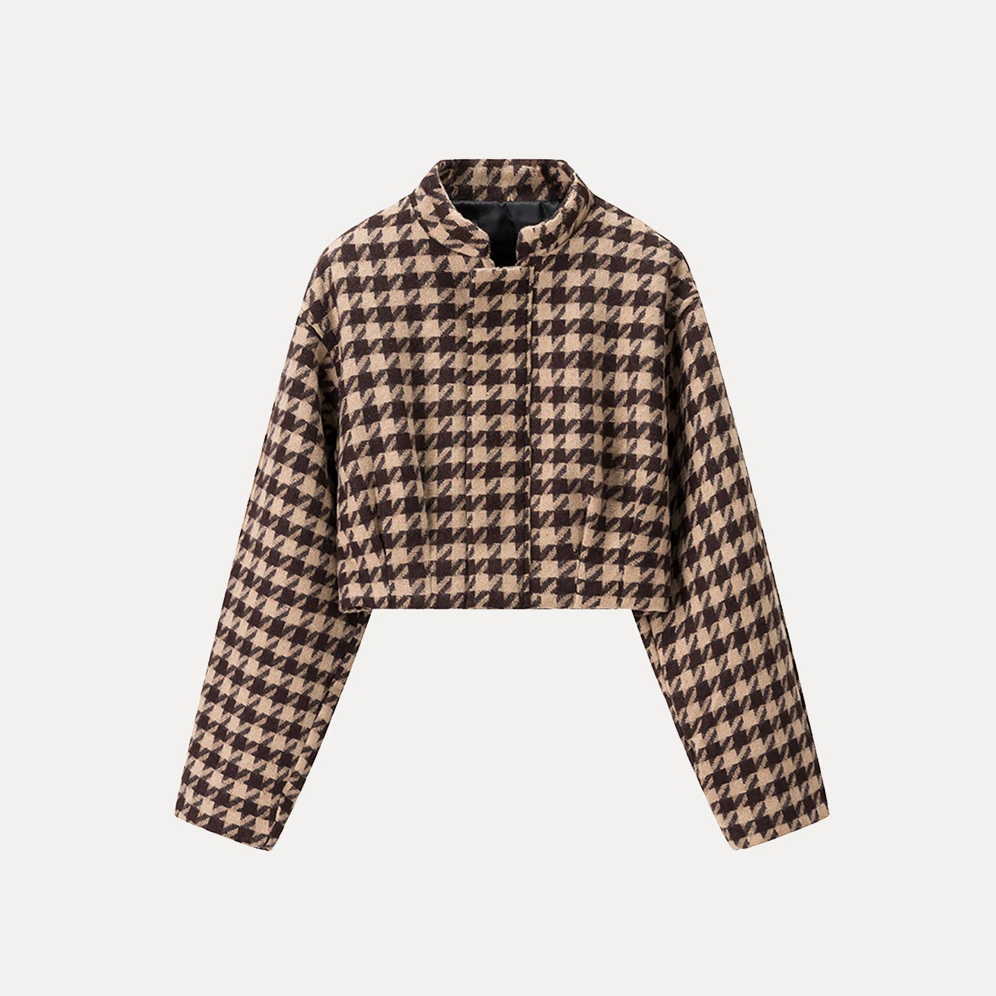Fashionable Plaid Set 2025 Winter New Women's Personality Class Style Small Fragrance Style Casual Short Sleeve Long Pants