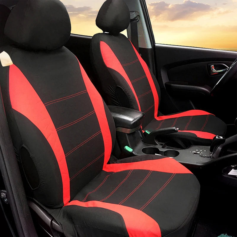 2/5Seats Fabric Car Seat Covers For Peugeot 508 207 307 407 3008 206 2008 208 sw 308 107 301 408 5008 4008 Rifter Traveller RCZ