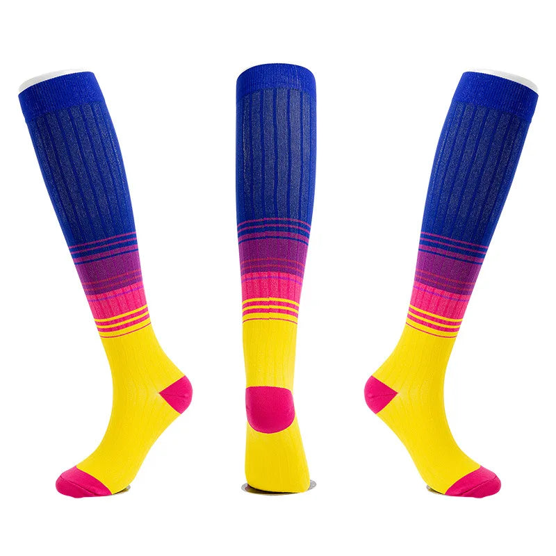 S-XXL Compression Socks Compression Socks for Varicose Vein Calf Riding Socks Stretch Open Toe Knee Socks