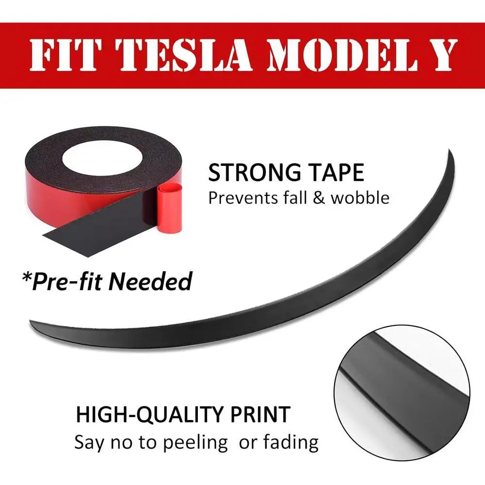 XVIP Rear Trunk Spoiler For Tesla Model Y 21-24 For Model 3 17-23 Highland 2024 Carbon Fiber ABS Wing Car Exterior Accessories
