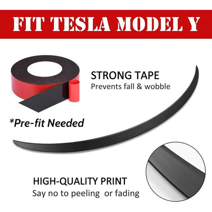 XVIP Rear Trunk Spoiler For Tesla Model Y 21-24 For Model 3 17-23 Highland 2024 Carbon Fiber ABS Wing Car Exterior Accessories