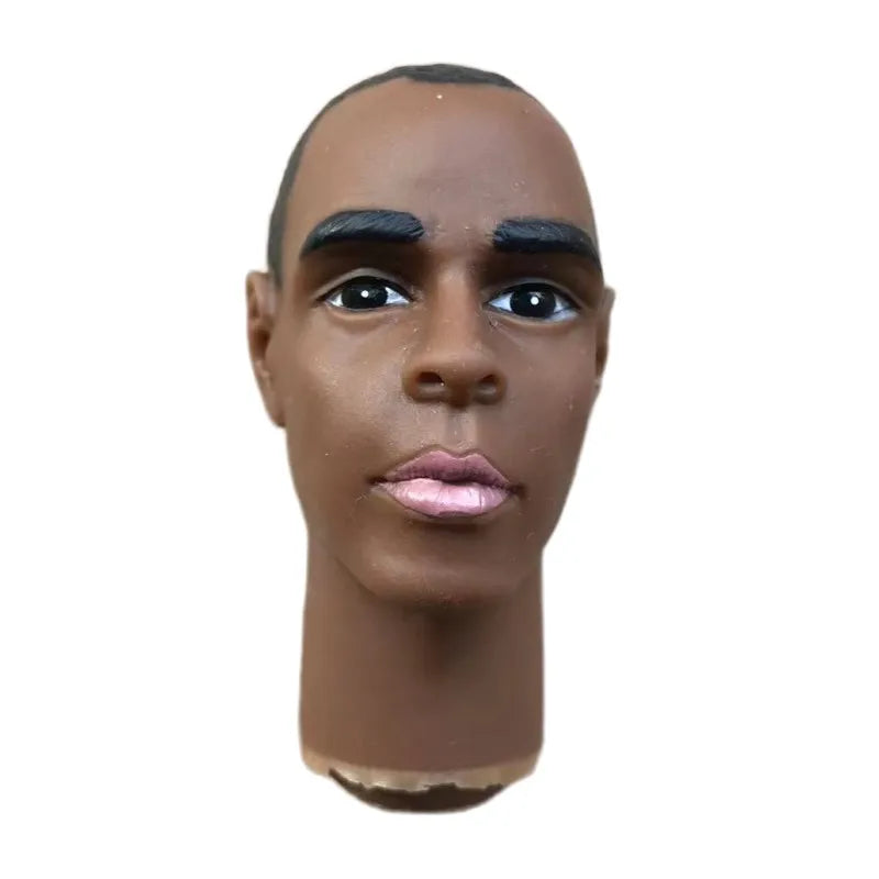 Male Doll Heads Quality Makeup Doll Figure Collection Doll Parts Famous Men Stars Rare Face Doll Heads DIY Toy Accessories