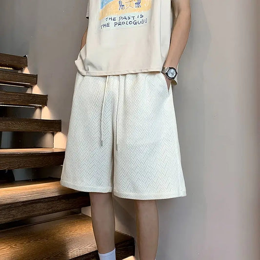 2026 Summer New American Style 290g Herringbone Shorts for Men