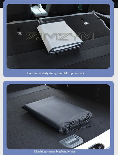 Car Travel Bed SUV Rear Seat Sleeping Mat Non-Inflatable Camping Mattress Extension Board With Special Head Block Folding Pad