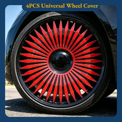 R15 4PCS/set Universal Wheel Cover Hubcap Replacement 15Inch Hub Caps Wheel Rim Cover PP Tire Accessories Snap on SUV Truck